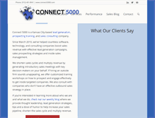 Tablet Screenshot of connect5000.com